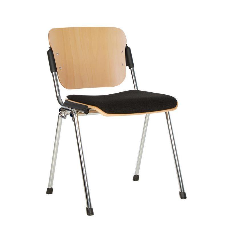 Стілець ERA wood plus combi chrome link