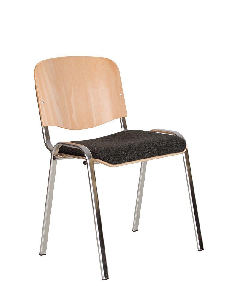 Стілець ISO wood plus combi chrome