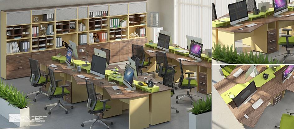 Меблі для персоналу Прайм Горіх