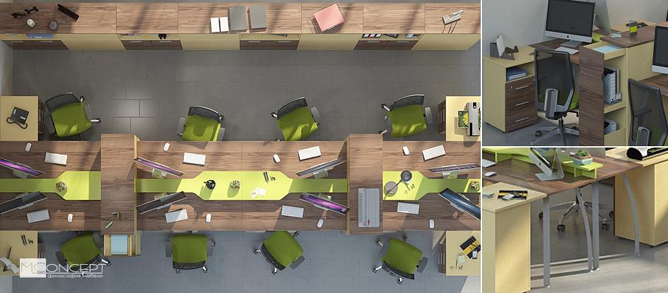 Меблі для персоналу Прайм Горіх