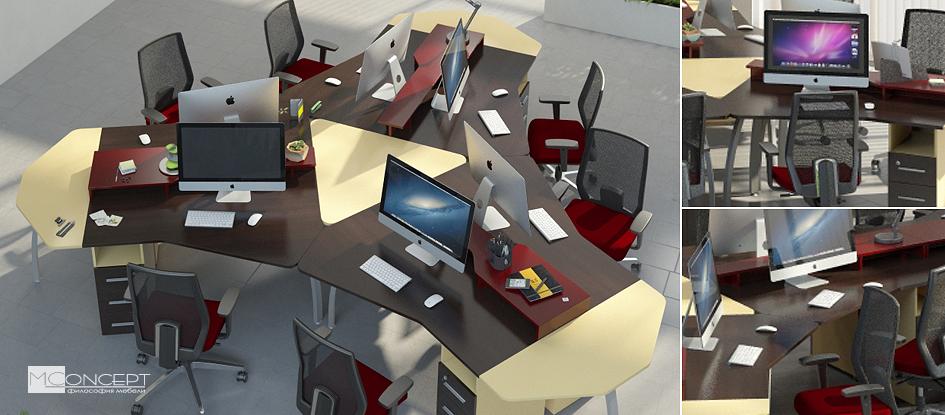 Меблі для персоналу Прайм Венге