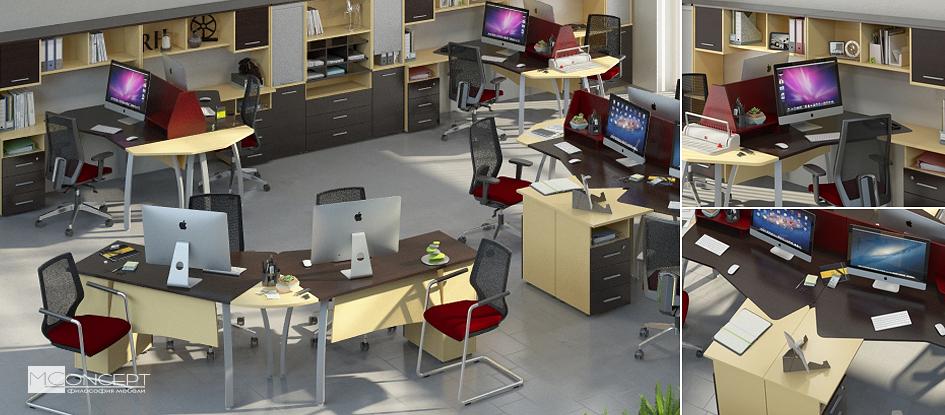 Меблі для персоналу Прайм Венге