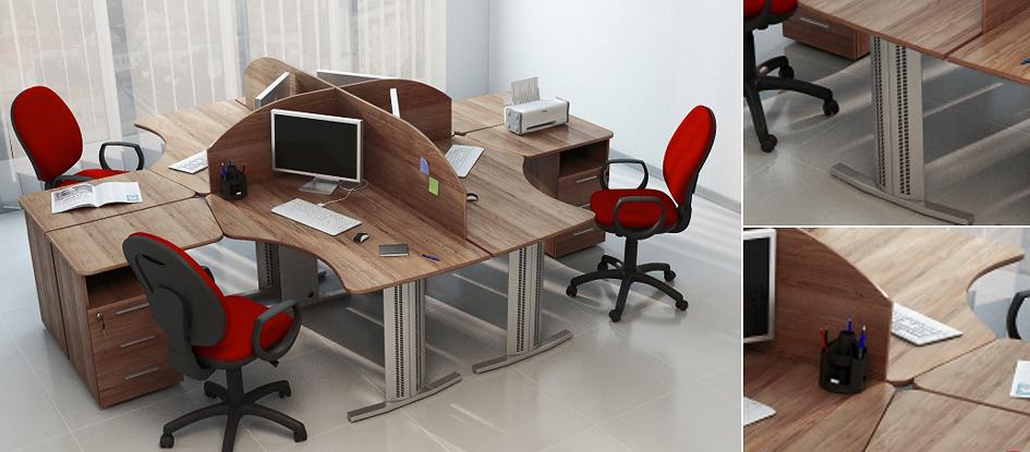 Меблі для персоналу Техно-плюс Горіх