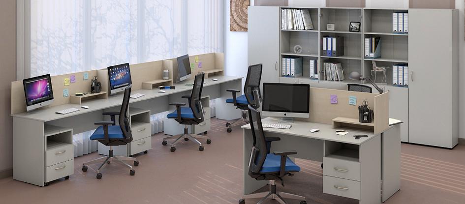 Меблі для персоналу Сенс Сірий